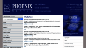 What Phoenix-center.org website looked like in 2019 (4 years ago)
