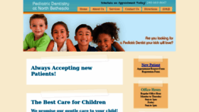 What Pediatricdentistrynorthbethesda.com website looked like in 2019 (4 years ago)