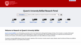 What Pure.qub.ac.uk website looked like in 2019 (4 years ago)