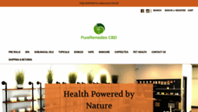 What Pureremediescbd.com website looked like in 2019 (4 years ago)