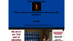 What Pcalchristianschool.com website looked like in 2019 (4 years ago)