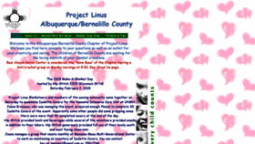 What Projectlinusabq.org website looked like in 2019 (4 years ago)