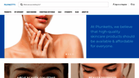 What Plunketts.com.au website looked like in 2019 (4 years ago)