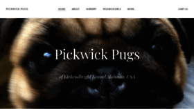 What Pickwickpugs.com website looked like in 2019 (4 years ago)