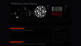 What Pureharddance.com website looked like in 2019 (5 years ago)