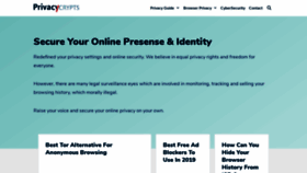 What Privacycrypts.com website looked like in 2019 (4 years ago)