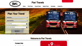 What Paritravels.com website looked like in 2019 (4 years ago)