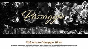 What Passaggiowines.com website looked like in 2019 (4 years ago)