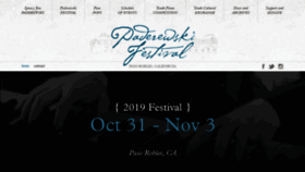 What Paderewskifest.com website looked like in 2019 (4 years ago)