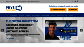 What Physioaus.com.au website looked like in 2019 (4 years ago)