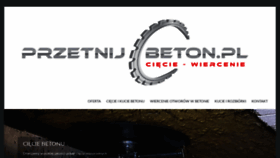 What Przetnijbeton.pl website looked like in 2019 (4 years ago)