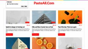 What Pasteall.com website looked like in 2019 (4 years ago)