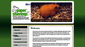 What Papershavings.com website looked like in 2019 (4 years ago)