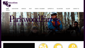 What Parkwoodfarms.org website looked like in 2019 (4 years ago)