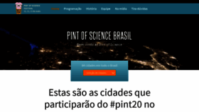 What Pintofscience.com.br website looked like in 2019 (4 years ago)