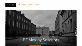 What Pfmolony.ie website looked like in 2019 (6 years ago)