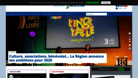 What Paysdelaloire.fr website looked like in 2019 (4 years ago)
