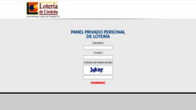 What Panelprivado.loteriadecordoba.com.ar website looked like in 2019 (4 years ago)