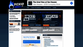 What Pickuphockey.com website looked like in 2019 (4 years ago)