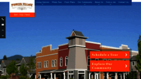 What Pioneervillageoregon.com website looked like in 2019 (4 years ago)