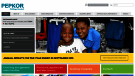 What Pepkor.co.za website looked like in 2019 (4 years ago)