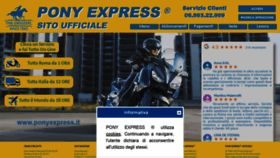 What Ponyexpress.it website looked like in 2019 (4 years ago)