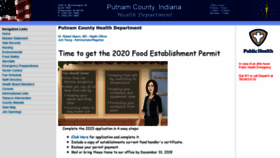 What Putnamhealthindiana.org website looked like in 2019 (4 years ago)