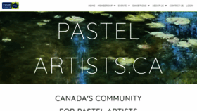 What Pastelartists.ca website looked like in 2019 (4 years ago)