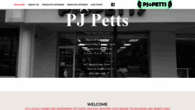 What Pjpetts.com website looked like in 2019 (4 years ago)