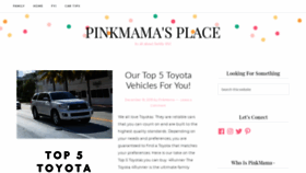 What Pinkmamasplace.com website looked like in 2019 (4 years ago)