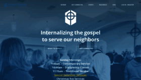 What Peacechurchgc.com website looked like in 2019 (4 years ago)