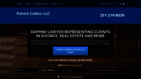 What Patrickcollinslaw.com website looked like in 2019 (4 years ago)