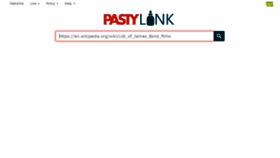 What Pasty.link website looked like in 2019 (4 years ago)
