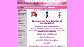 What Pinkribbonmarketplace.com website looked like in 2019 (4 years ago)