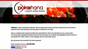 What Pokehanalouisville.com website looked like in 2019 (4 years ago)