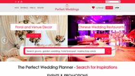 What Perfectweddings.sg website looked like in 2019 (4 years ago)