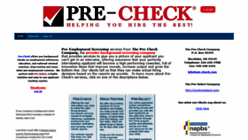 What Pre-check.co website looked like in 2019 (4 years ago)