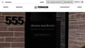 What Permacon.ca website looked like in 2019 (4 years ago)