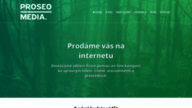 What Proseo.cz website looked like in 2019 (4 years ago)