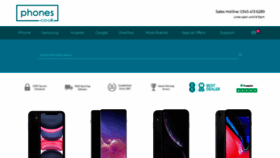 What Phones.co.uk website looked like in 2019 (4 years ago)