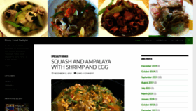 What Pinoyfooddelight.com website looked like in 2019 (4 years ago)