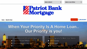 What Patriotbankmortgage.com website looked like in 2019 (4 years ago)