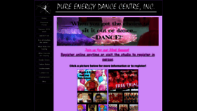 What Pureenergydance.net website looked like in 2019 (4 years ago)