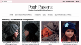 What Poshpatterns.com website looked like in 2019 (4 years ago)