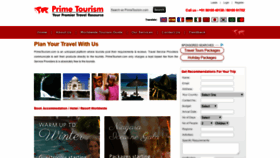 What Primetourism.com website looked like in 2019 (4 years ago)