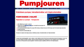 What Pumpjouren.se website looked like in 2019 (4 years ago)