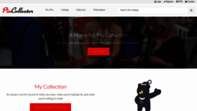 What Pincollector.com website looked like in 2019 (4 years ago)