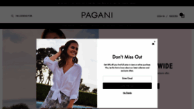 What Pagani.co.nz website looked like in 2019 (4 years ago)