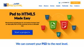What Psddesigntohtml.com website looked like in 2019 (4 years ago)
