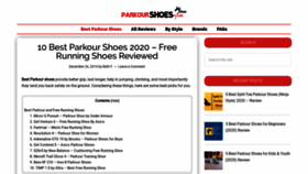 What Parkourshoesguide.com website looked like in 2019 (4 years ago)